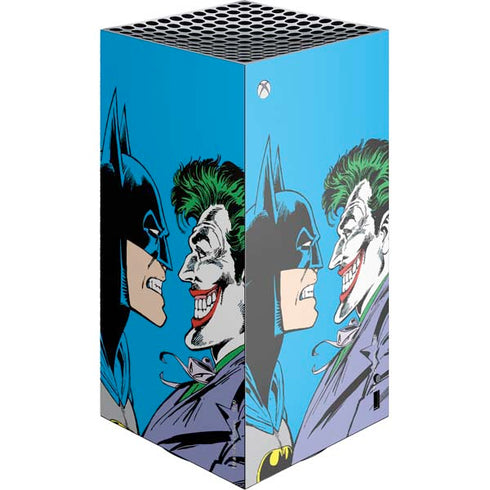 DC Comics The Joker vs Batman Vintage art XBox Series X Digital Edition Console Skin